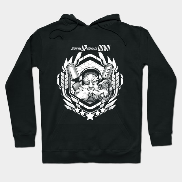 Torbjorn "Build Em Up, Break Em Down" Hoodie by RobotCatArt